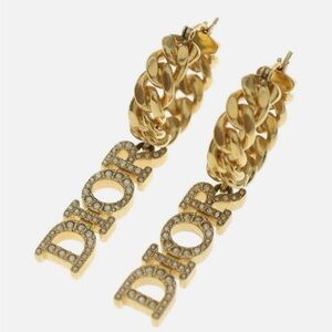 Dior women’s rhinestone earrings